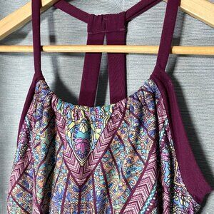Prana Shelf Bra Racer Back Paisley Print Sundress